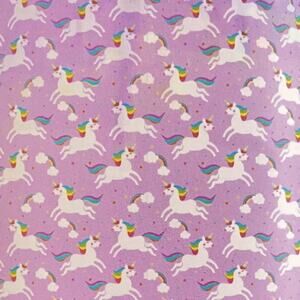 Heritage Kids Plush Throw Kids 50x60‎ Purple Unicorn Rainbow Magical Soft New